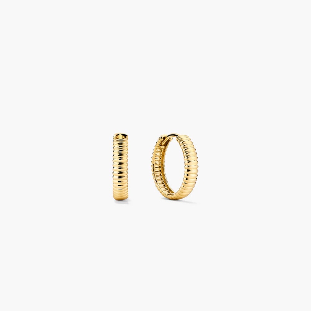 Mejuri “Nature Positive” 14k Gold Hoop Earrings